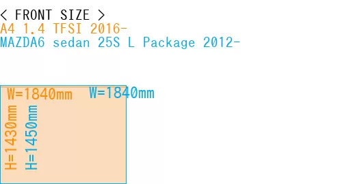 #A4 1.4 TFSI 2016- + MAZDA6 sedan 25S 
L Package 2012-